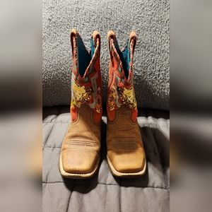 Ariat 4LR Mustang Molly Sz 3.5 Girls Western Boots